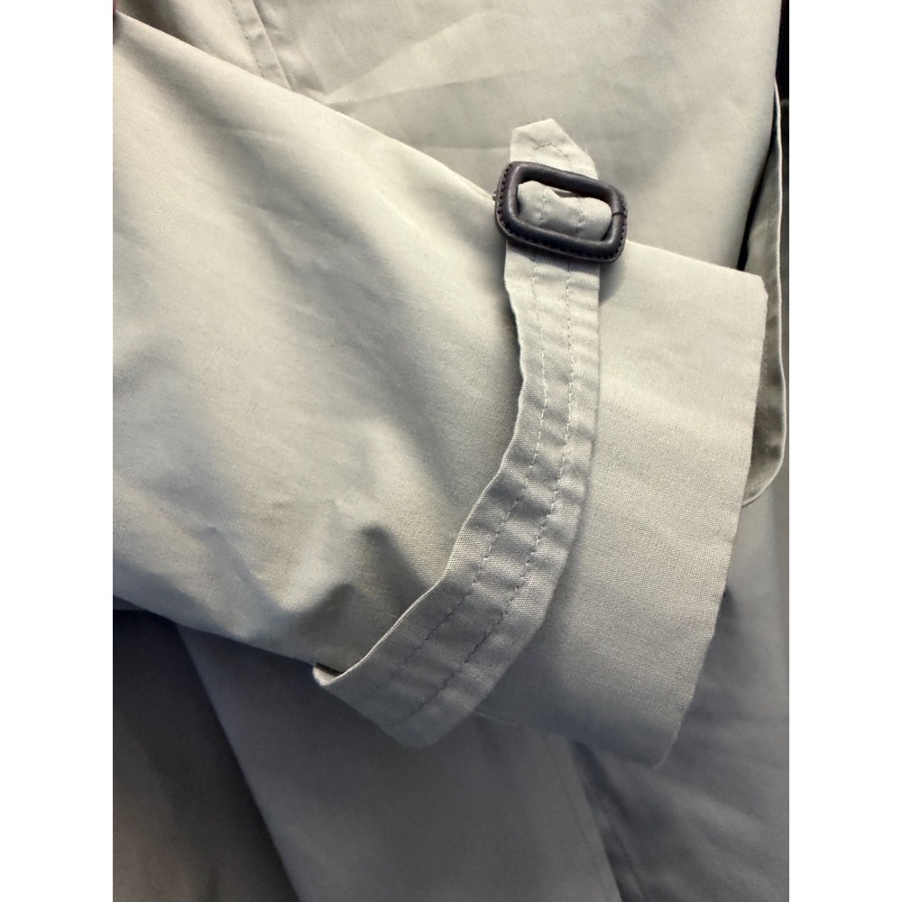 London Fog Mens 42 REG Khaki Trench Coat Double Breasted Removable Liner USA - Picture 8 of 11